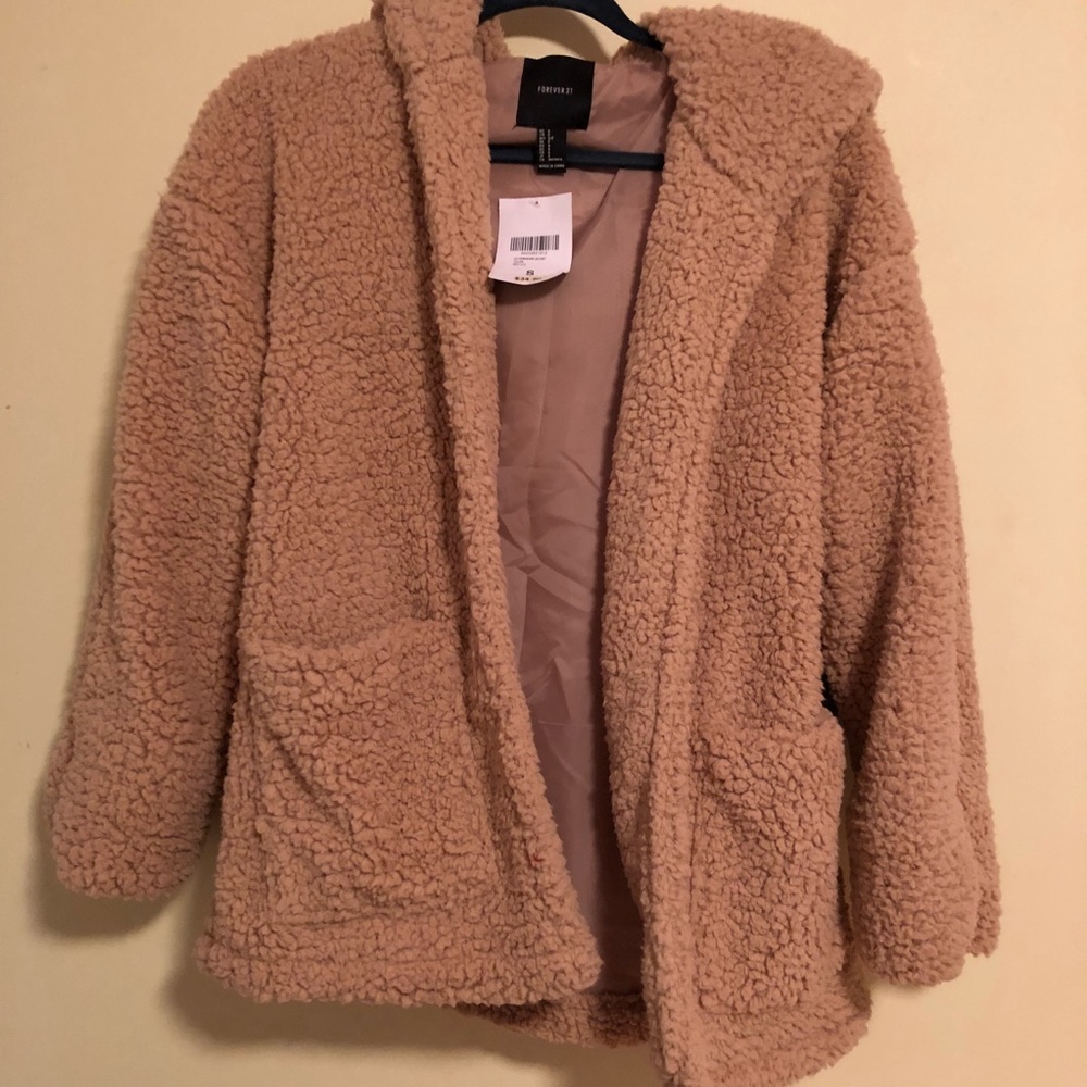 Brown Fluffy Sherpa jacket